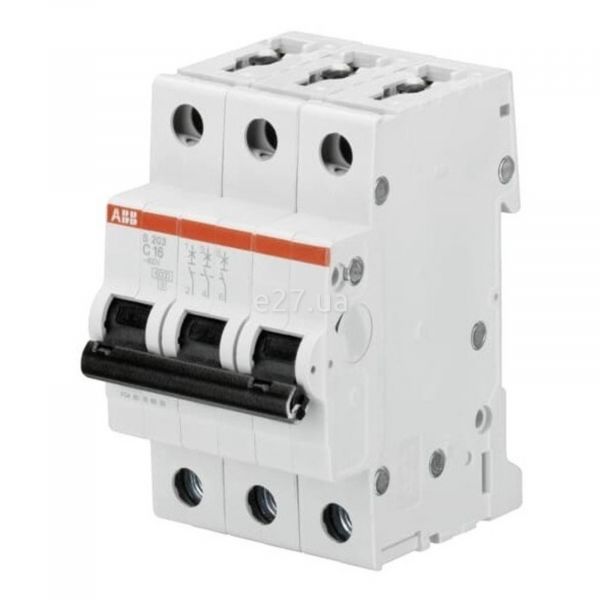 Автоматический выключатель ABB 2CDS253001R0164 S200 S203-C16