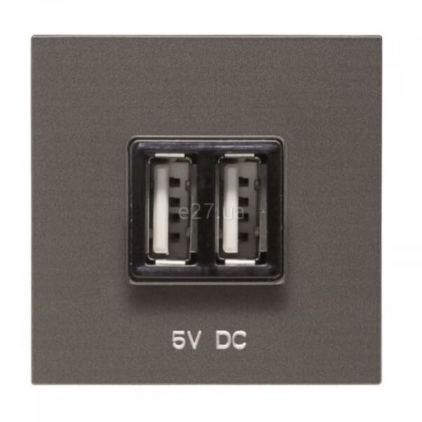 Розетка USB ABB 2CLA228500N1801 Zenit N2285 AN