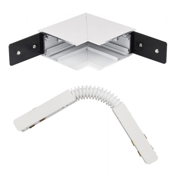 Кутове з'єднання Azzardo AZ4684 Track Magnetic Inner Corner90 + Flex WH