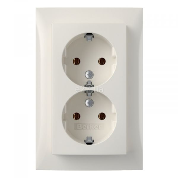 Розетка двойная 220В Berker 47748989 S.1
