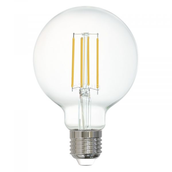 Лампа світлодіодна Eglo 12571 потужністю 6W з серії LM LED E27 - V1. Типорозмір — G80 з цоколем E27, температура кольору — 2200K