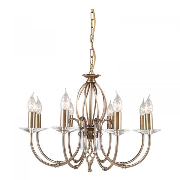 Люстра Elstead AG8-AGED-BRASS Aegean