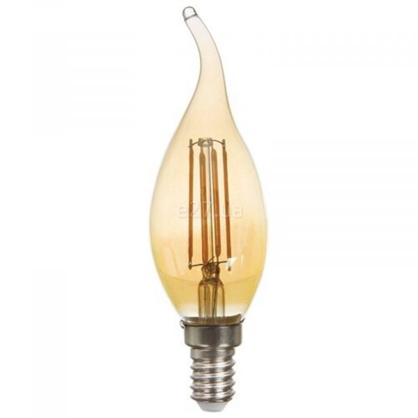 Лампа светодиодная Feron 1522 мощностью 4W из серии Filament. Типоразмер — СF37 с цоколем E14, температура цвета — 2200K