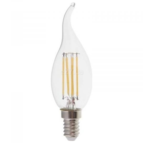 Лампа світлодіодна Feron 25751 потужністю 6W з серії Filament. Типорозмір — CF37 з цоколем E14, температура кольору — 4000K