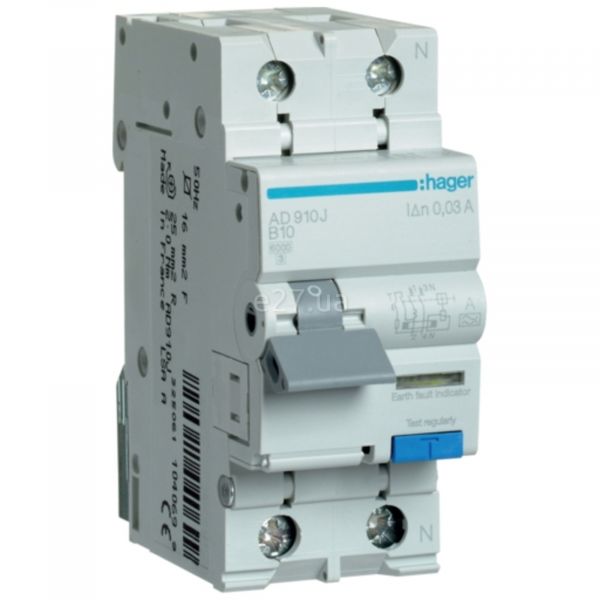 Дифференциальный автомат Hager AD910J
