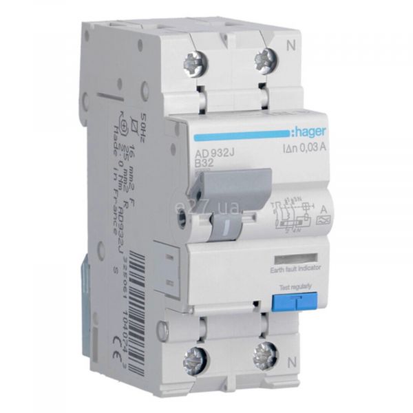 Дифференциальный автомат Hager AD932J