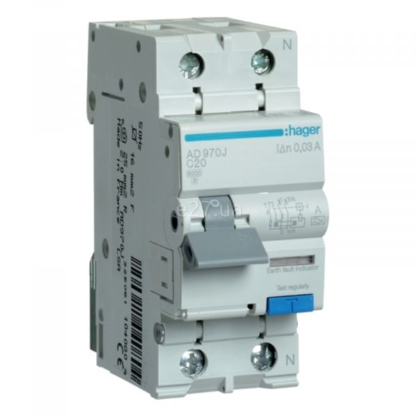 Дифференциальный автомат Hager AD970J