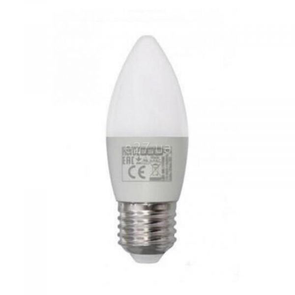 Лампа світлодіодна Horoz Electric 001-003-0008-061 потужністю 8W з серії Ultra. Типорозмір — C37 з цоколем E27, температура кольору — 4200K