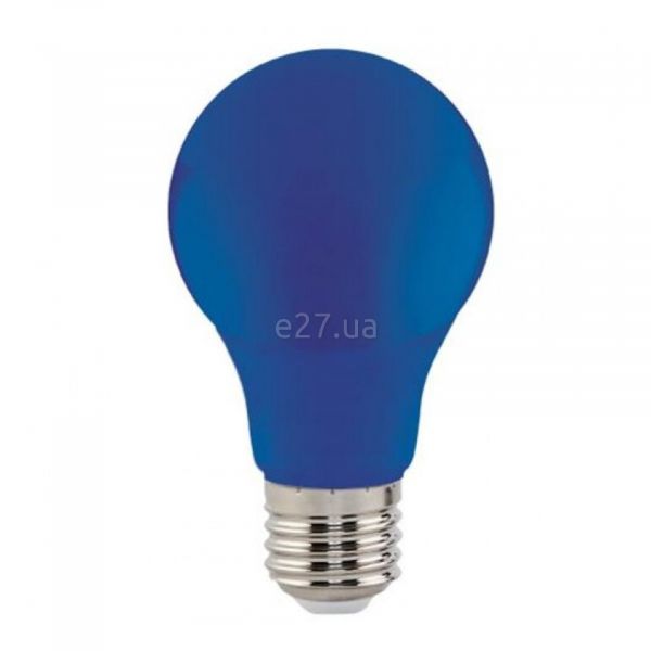 Лампа світлодіодна Horoz Electric 001-017-0003-050 потужністю 3W з серії Spectra. Типорозмір — A60 з цоколем E27, температура кольору — Blue