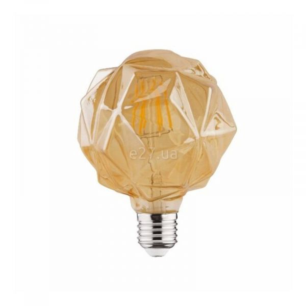 Лампа світлодіодна Horoz Electric 001-036-0004-010 потужністю 4W з серії Rustic. Типорозмір — G95 з цоколем E27, температура кольору — 2200K