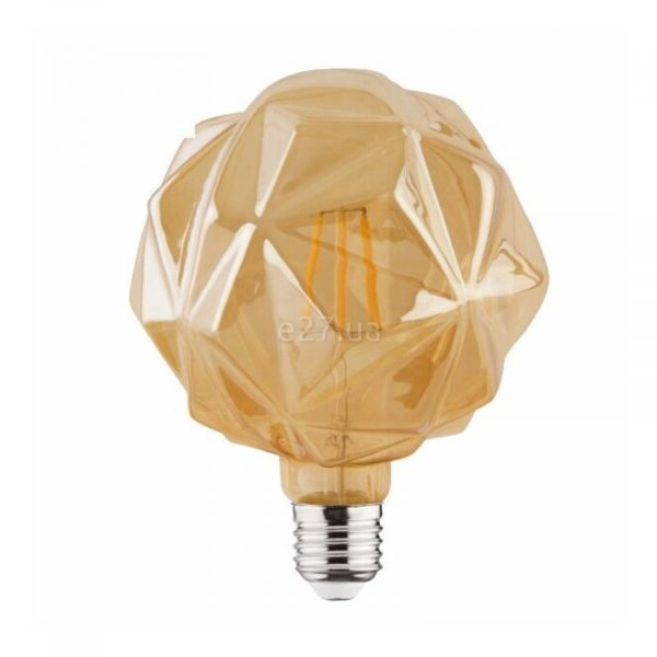 Лампа світлодіодна Horoz Electric 001-036-0006-010 потужністю 6W з серії Rustic. Типорозмір — G125 з цоколем E27, температура кольору — 2200K