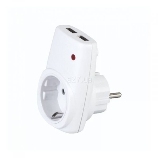 Розетка 220В с USB Horoz Electric 113-001-0001-010 Axis