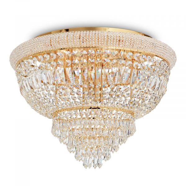 Люстра Ideal Lux 243498 Dubai PL24 Ottone