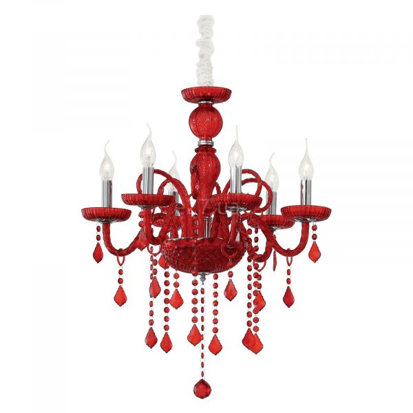 Люстра Ideal Lux 27418 Giudecca SP6 Rosso