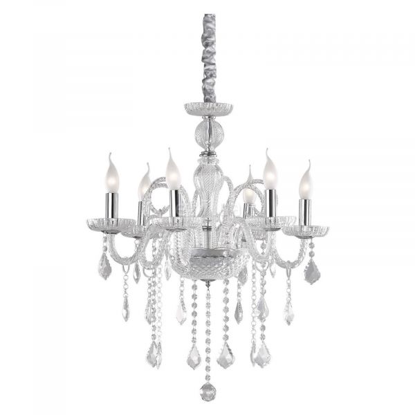 Люстра Ideal Lux 27821 Giudecca SP6 Trasparente