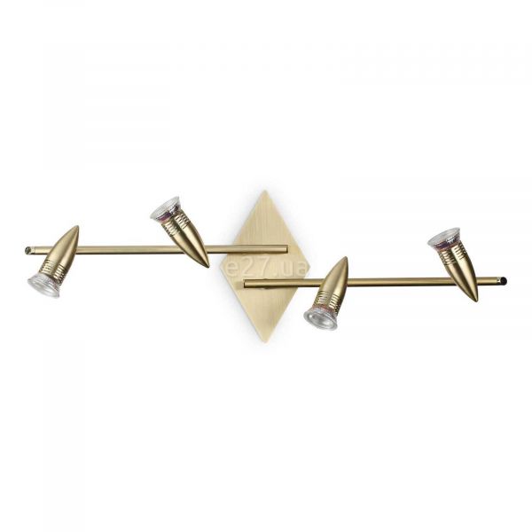 Спот Ideal Lux 287799 Alfa Pl4 Ottone Satinato
