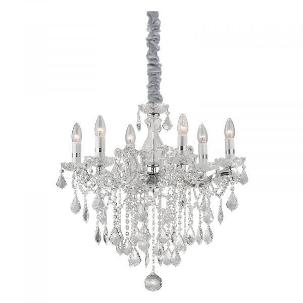 Люстра Ideal Lux 35628 Florian SP6 Cromo