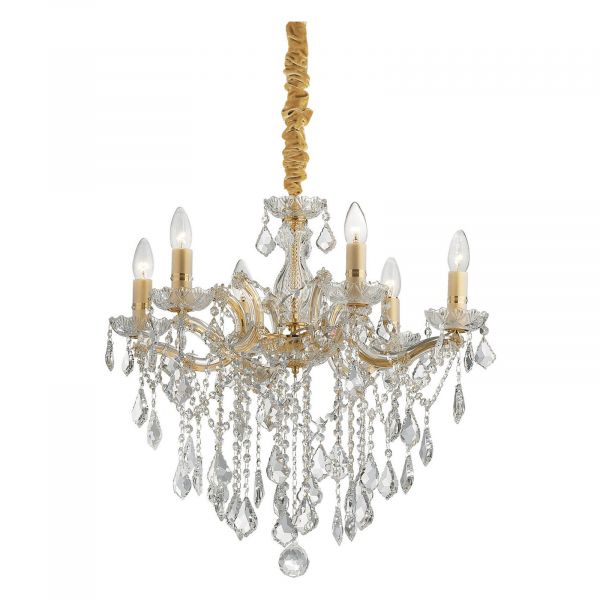 Люстра Ideal Lux 35635 Florian SP6 Oro