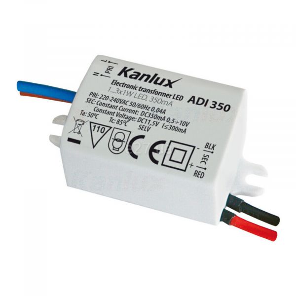 Драйвер Kanlux 1440 Adi 350mA 3W 0.5-10V DC