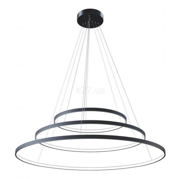 Подвесной светильник Kloodi KD-RG MULTI 400/600/800 108W 4K BK Ring Giza Multi