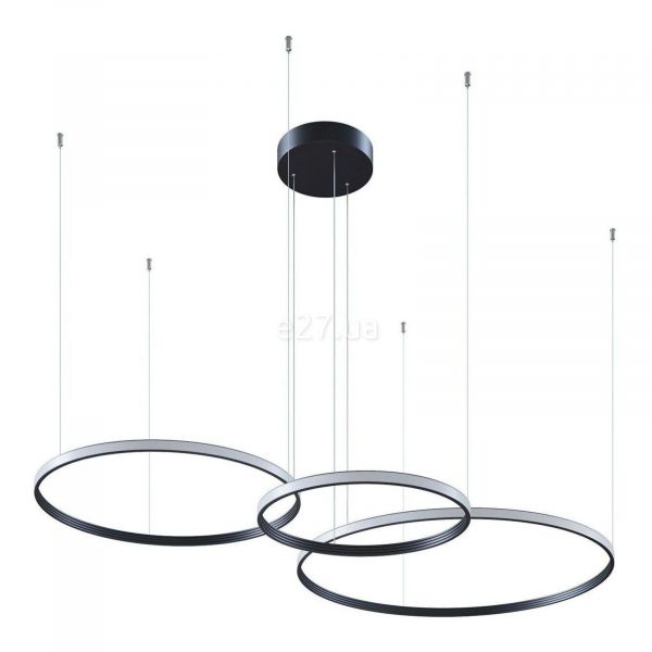 Подвесной светильник Kloodi KD-RG MULTI UP 500/700/900 126W 4K BK Ring Giza Multi Up