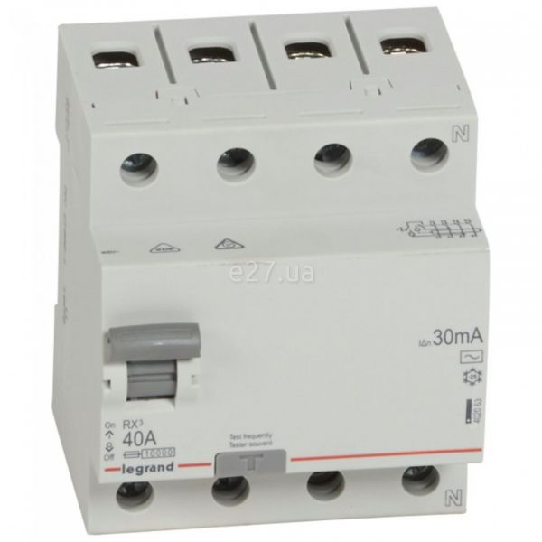 Вимикач диференціального струму, УЗО Legrand 402063 RX3