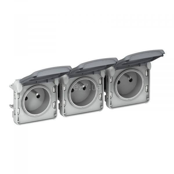 Розетка потрійна 220В Legrand 69564 Plexo