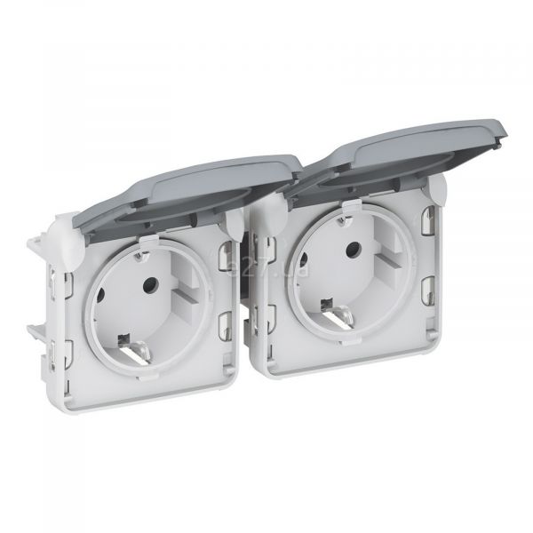 Розетка подвійна 220В Legrand 69576 Plexo