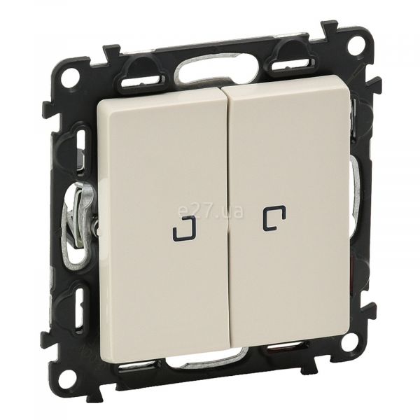 Переключатель проходной 2-клавишный Legrand 752509 Valena Life