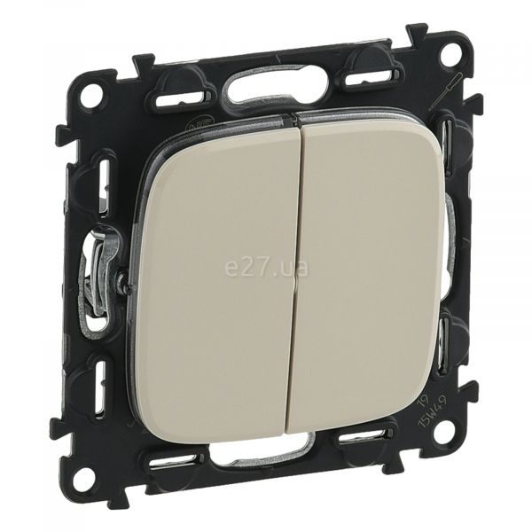 Переключатель проходной 2-клавишный Legrand 752808 Valena Allure