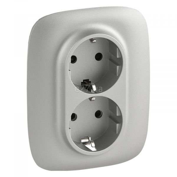 Розетка двойная 220В Legrand 753926 Valena Allure