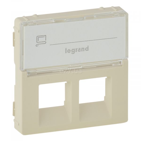 Лицьова панель розетки RJ11 і RJ45 Legrand 755481 Valena Life