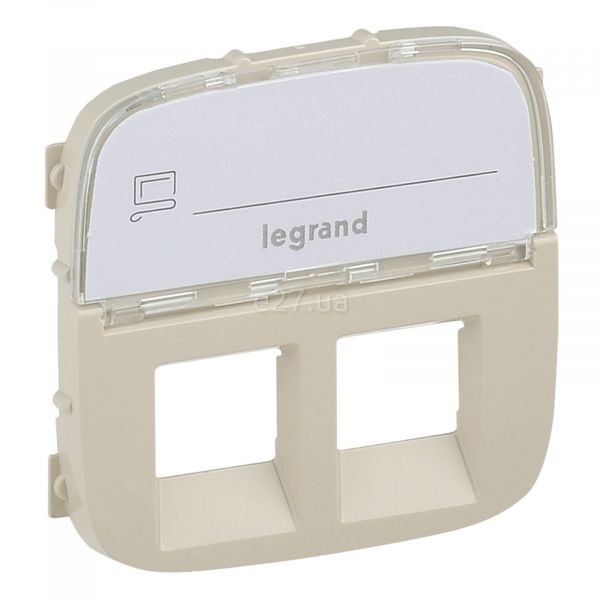 Лицьова панель розетки RJ11 і RJ45 Legrand 755486 Valena Allure