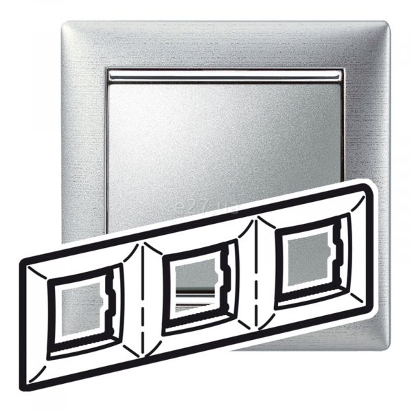 Рамка 3 поста Legrand 770333 Valena Classic