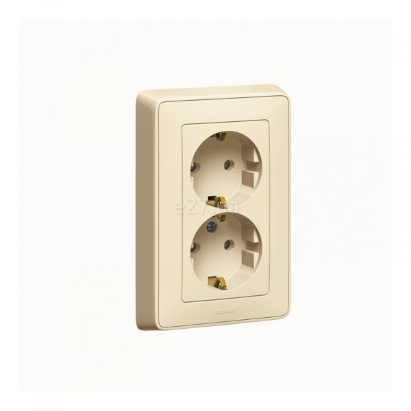 Розетка подвійна 220В Legrand 773727 Cariva
