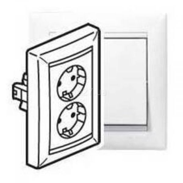 Розетка двойная 220В Legrand 774400 Valena Classic