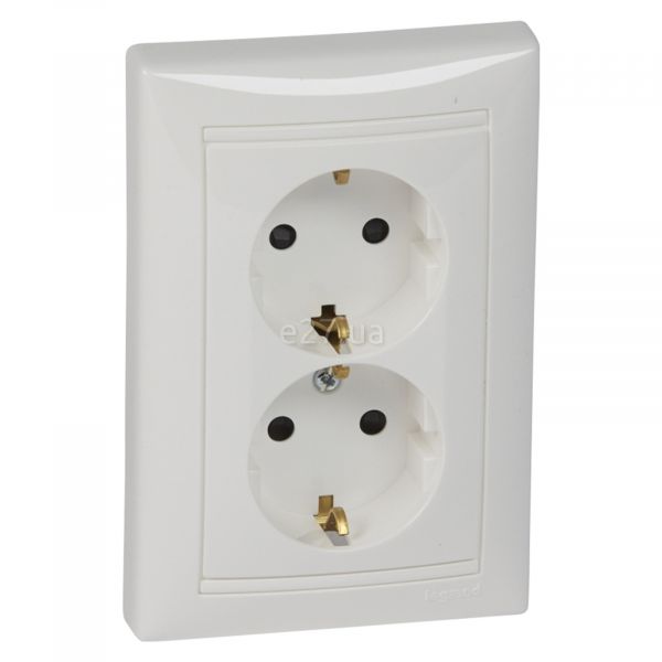 Розетка подвійна 220В Legrand 774427 Valena Classic