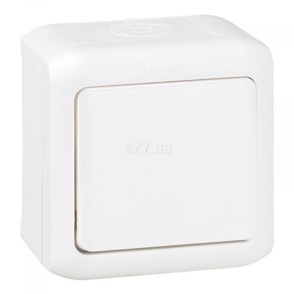 Перемикач прохідний 1-клавішний Legrand 782363 Quteo IP44