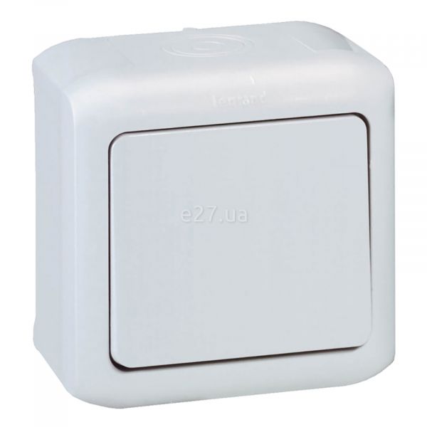 Перемикач прохідний 1-клавішний Legrand 782383 Quteo IP44