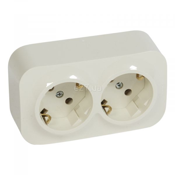 Розетка подвійна 220В Legrand 782443 Quteo