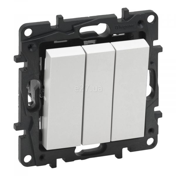 Выключатель 3-клавишный Legrand 863103 Niloe Step