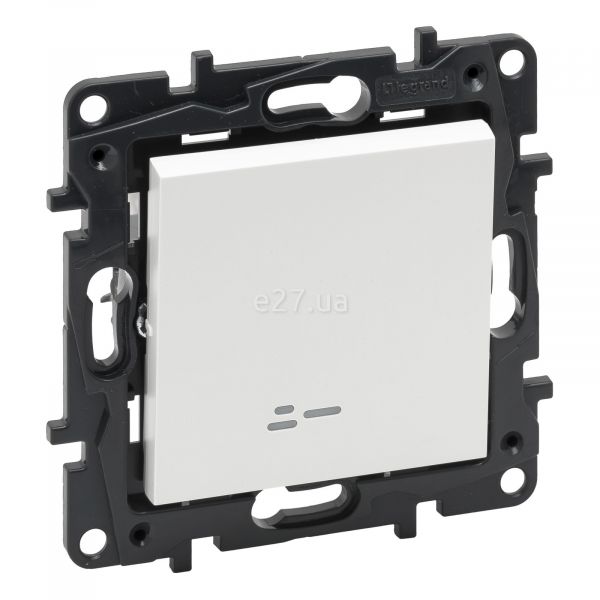 Переключатель проходной 1-клавишный Legrand 863116 Niloe Step