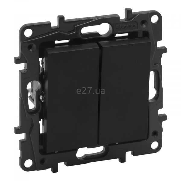 Вимикач 2-клавішний Legrand 863505 Niloe Step