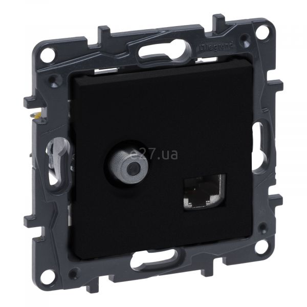 Розетка TV і RJ45 Legrand 863577 Niloe Step