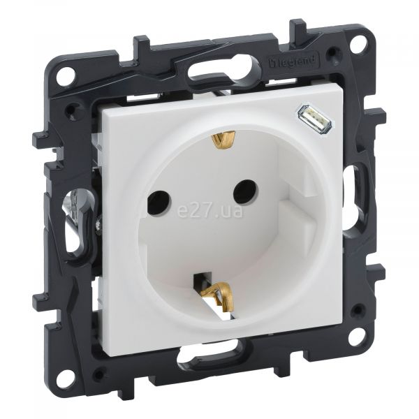 Розетка 220В с USB Legrand 864127 Niloe Step