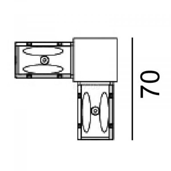 Угловое соединение LTX 06.SE90HR.BK In_Line S Corner 90