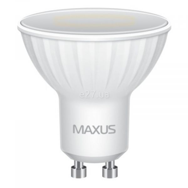 Лампа светодиодная Maxus 1-LED-516 мощностью 5W. Типоразмер — MR16 с цоколем GU10, температура цвета — 4100K
