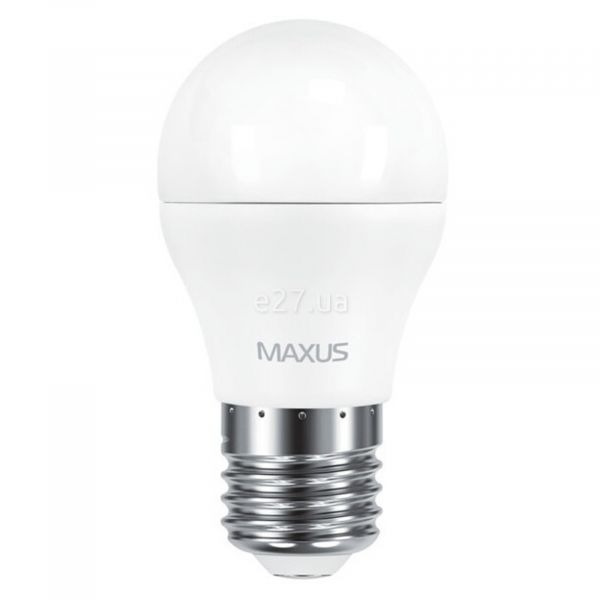 Лампа світлодіодна Maxus 1-LED-542 потужністю 6W. Типорозмір — G45 з цоколем E27, температура кольору — 4100K