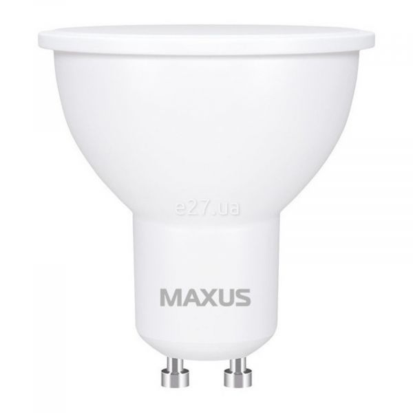 Лампа світлодіодна Maxus 1-LED-720 потужністю 7W. Типорозмір — MR16 з цоколем GU10, температура кольору — 4100K
