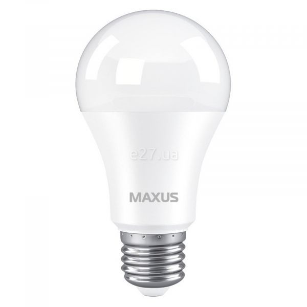 Лампа світлодіодна Maxus 1-LED-775 потужністю 10W. Типорозмір — A60 з цоколем E27, температура кольору — 3000K